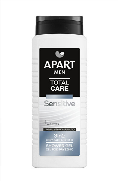 Apart Natural Gel de duș 3în1 Apart Men Total Care Sensitive, 500 ml