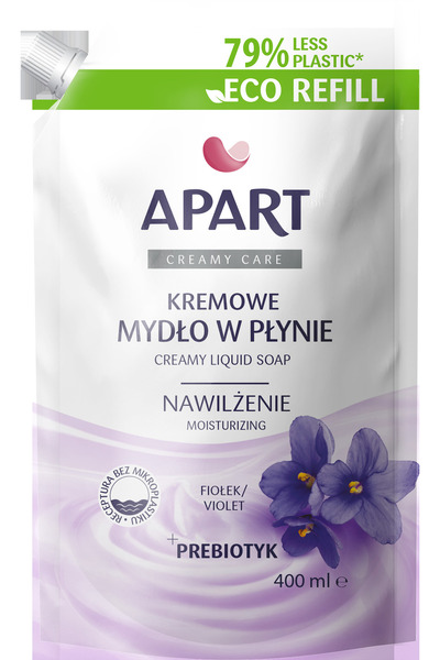 APART Creamy Care Violete creamy liquid soap, refill, 400 ml