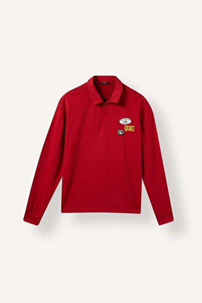DeFacto Boxy Fit Polo Collar Sweatshirt (26 Au)