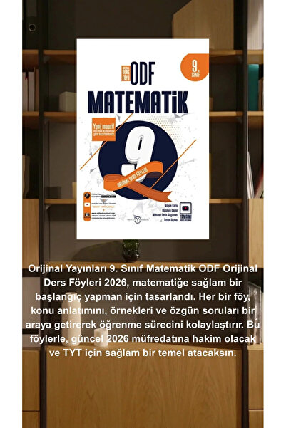 Orijinal Yayınları 9. Sınıf Matematik ODF(Orjinal Ders Föyleri ) KDT(Konu Değ...