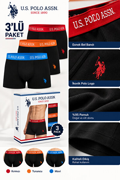 U.S. Polo Assn. Men'S, Licensed, Uspa, 95% Cotton, 5% Elastane, Colored Elast...