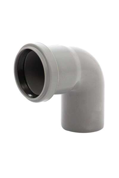 Flamex PP drain elbow, grey, D 50 mm, 87 degrees