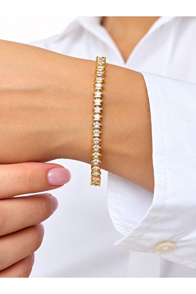 Ressia Elegant Marquise Cut Zircon Model Extended Bracelet