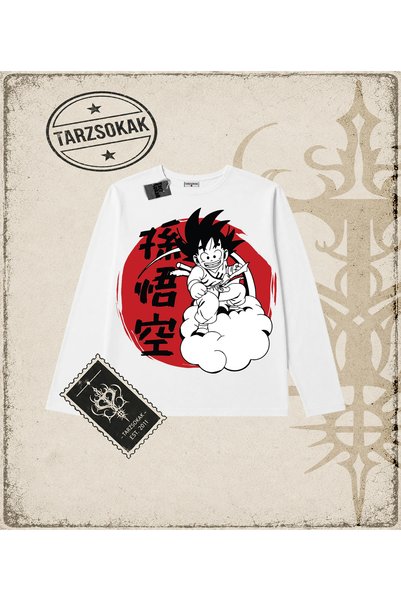 Tarzsokak Dragon Ball Anime Printed Long Sleeve