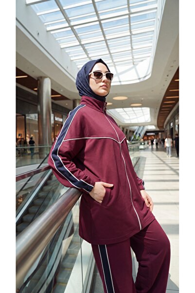 Wovi Moda Women's Comfortable Cut Oversize Tracksuit Combination