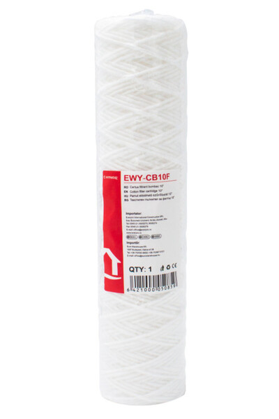 Everline Cartuș filtrant bumbac 10", EWF-CB10F, filtrare sedimente apă