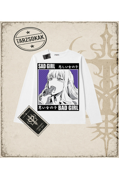 Hentai Anime Baskılı Long Sleeve