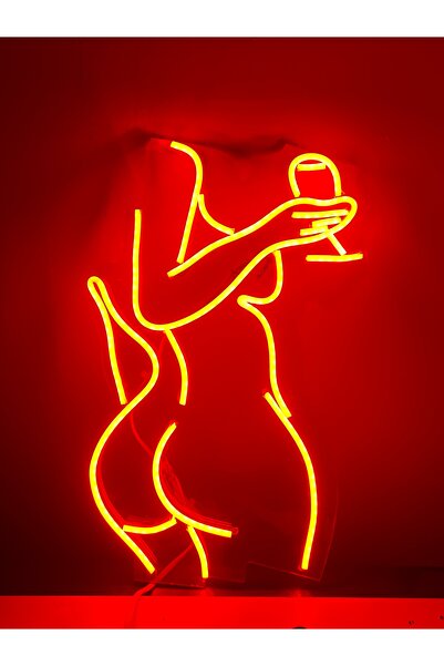 Woman body Neon Led dekoratif duvar yazısı - gece lambası