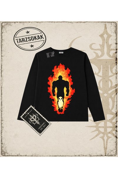 Tarzsokak Dragon Ball Anime Printed Long Sleeve