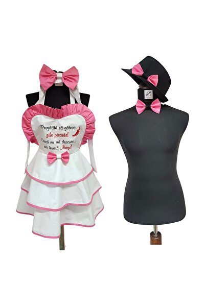 OEM Set dezgatit mireasa si mire 4 piese, sort personalizat, esarfa, palarie,...