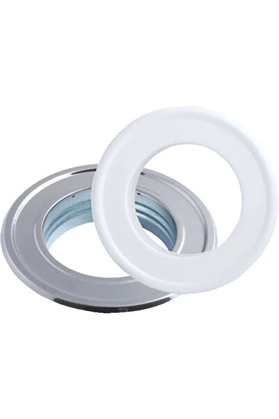 Flamex Guler (rozetă) metalic inox pentru burlan sobă, Ø120 mm