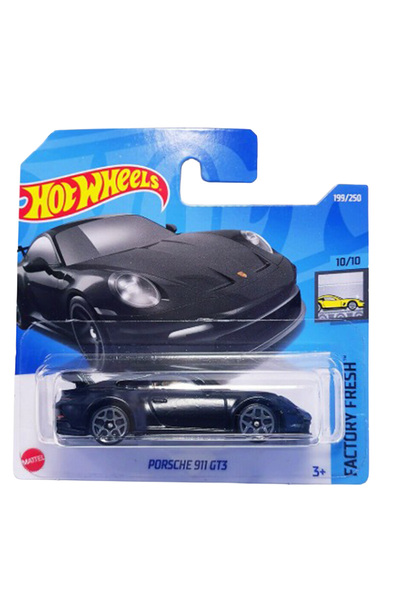 HOT WHEELS Porsche 911 GT3 Siyah Uzun Kart Oyuncak Araba