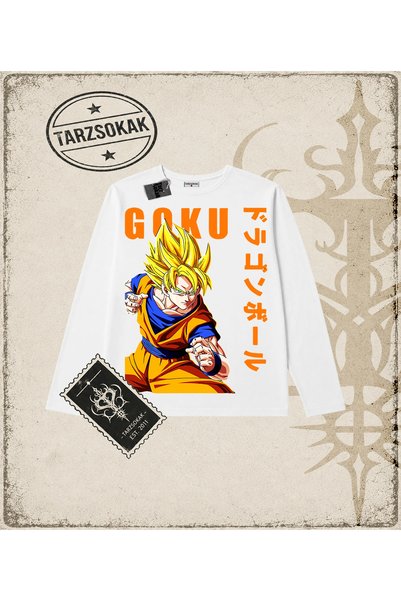 Tarzsokak Dragon Ball Anime Printed Long Sleeve