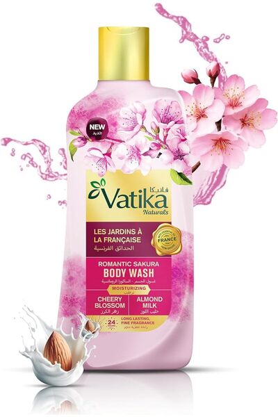 Vatika Ayurveda Vatika Naturals Romantic Sakura Body Wash 500ml, 24 Hours Lon...