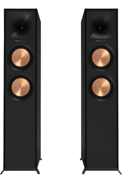 Klipsch Boxă de podea Reference R-605FA cu Dolby Atmos, Negru, O singură unitate