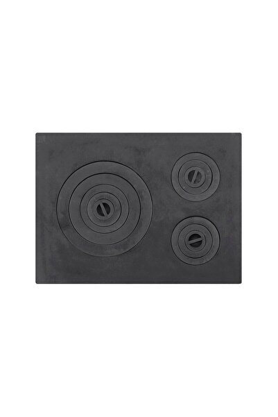 Flamex Cast iron stove hob without frame, 550x400 mm, 3 burners,