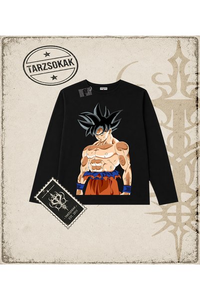 Tarzsokak Dragon Ball Anime Printed Long Sleeve