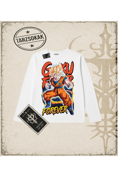 Tarzsokak Dragon Ball Anime Printed Long Sleeve