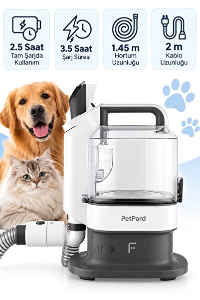 Fakir PetPard Evcil Hayvan Bakım Seti Kedi Köpek Tıraş ve Tüy Toplama Makines...