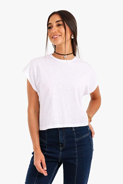 CARINA Carina Basic Cotton T-Shirt - Off White