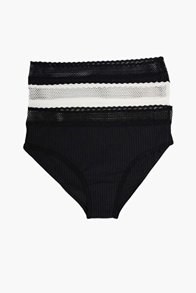 CARINA Karina Pack of 3 Viscose Brief Panties-White