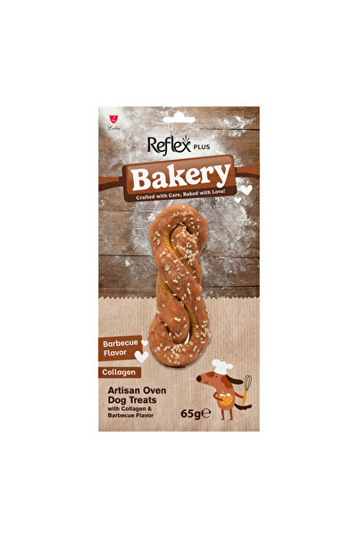 Kawin Reflex Plus Bakery Bbq Flavored Knotted Twist Dog Treat 65Gr