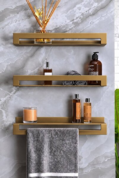 VENON 3.LÜ SET KONTES ESKİTME || 2 U - 1 Z || 40 CM || METAL RAF Banyo Rafı M...