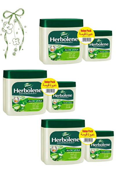 Dabur 3 Pieces Herbolene Aloe Petroleum Jelly 425 ML Value Pack