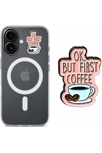 Generic 3M Metal Sticker for Mobile Phone – Coffee Design | Durable Scratch-R...