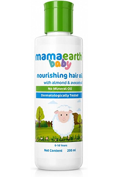 Mamaearth زيت مغذي لشعر الأطفال بزيت اللوز والأفوكادو وجوز الهند |   يعزز نمو...