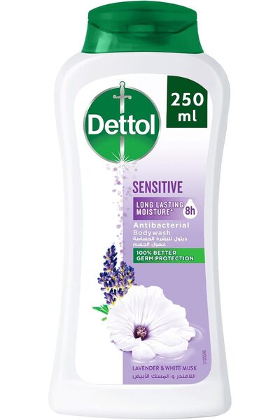 Dettole Dettol Sensitive Shower Gel & Body Wash, Lavender & White Musk Scent,...