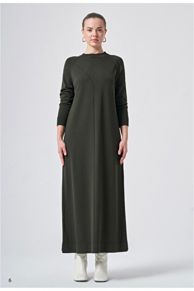 Nuss 803 Front Stitching Detail Mercerized Dress