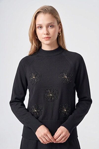 Nuss 204 Floral Bead Embroidered Mercerized Blouse