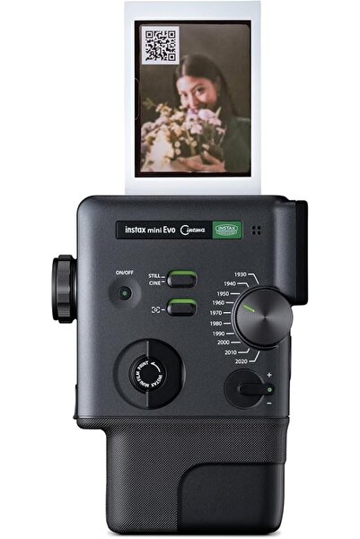 Fujifilm كاميرا إنستاكس ميني إيفو سينما هايبرد الفورية - كاميرا رقمية وفيلم ف...