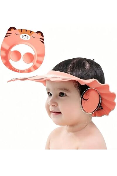 HQstrap قبعة استحمام للأطفال – قبعة شامبو للأطفال بدون دموع مع حماية للأذن، ق...