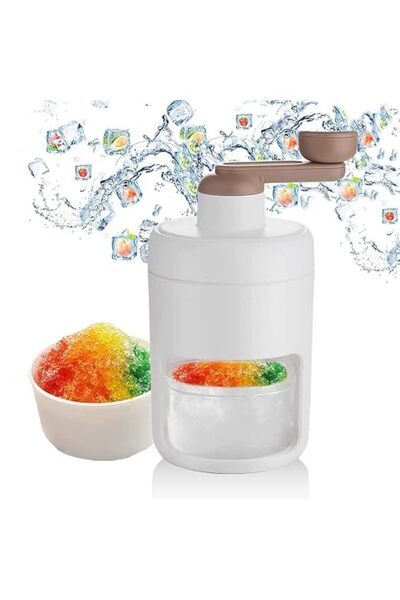GENERAL Portable Shaved Ice Maker-Hand Crank Operated Shaved Ice Machine with...