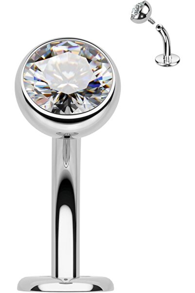 GENERAL COCHARM Floating Belly Button Rings Titanium Short Belly Navel Rings ...