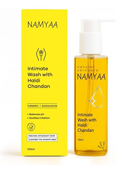 NAMYAA Intimate Wash with Haldi Chandan, Prevents Dryness, Itchiness and Irri...