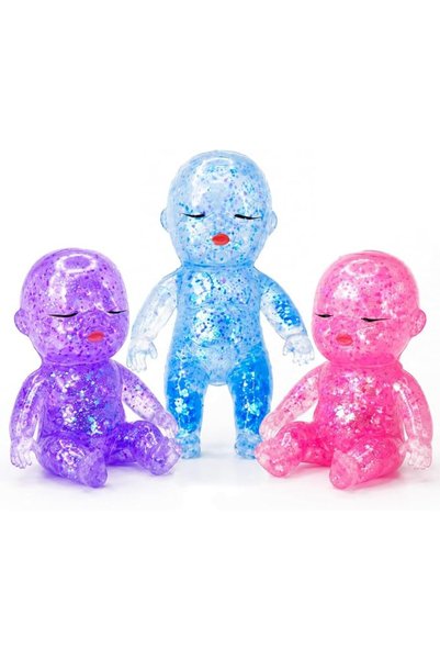 EXCEFORE Baby Squishy Toy 3 Pack Slow Rising Sensory Fidget Toys, Transparent...