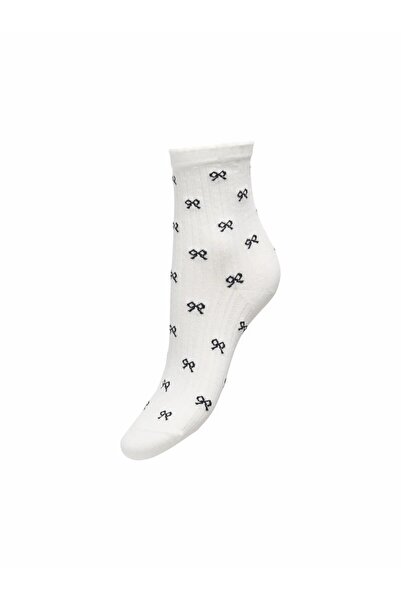 ONLY Women's White Onlholly Girly Socks Acc Socks