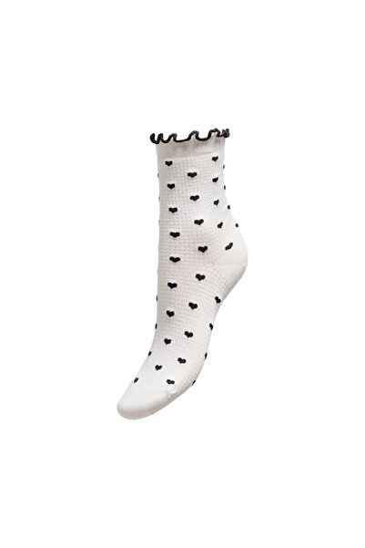 ONLY Women's White2 Onlholly Girly Socks Acc Socks