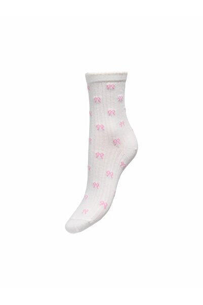 ONLY Women's White1 Onlholly Girly Socks Acc Socks