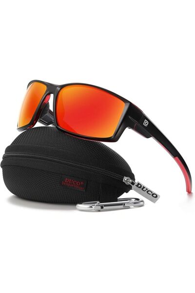 DUCOO DUCO Polarized Sports Sunglasses for Men Women UV400 Protection Lightwe...