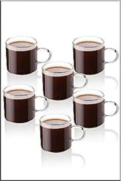 Cambu Borosilikat Cam 6 Lı Espresso Kahve Fincanı