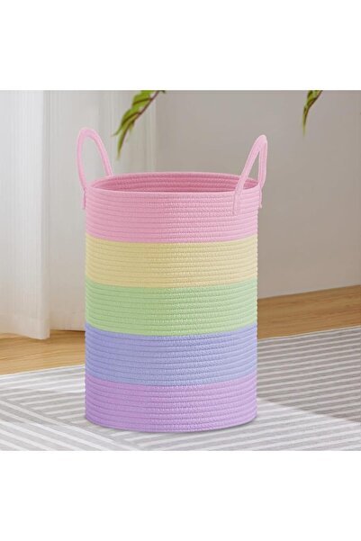 VIPOSCO Large Laundry Hamper, Tall Woven Rope Storage Basket for Blanket, Toy...