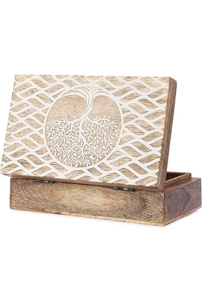 Ajuny Treasure Chest Large Decorative And Storage Box Multipurpose Use As Jew...