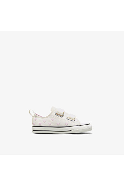 Converse Chucks In Love Chuck Taylor All Star 2V Bebek Krem Sneaker