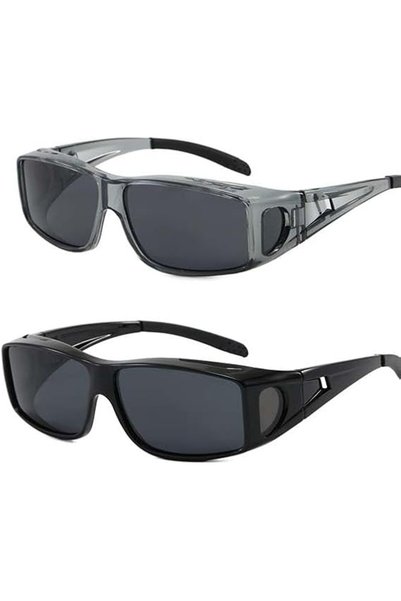 Paporich 2 PCS Fit Over Sunglasses, Polarized Wear Glasses Eyewear for Men Wo...