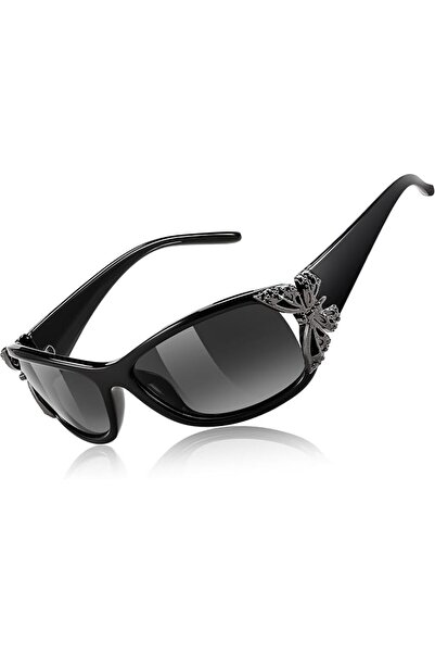 KASTWAVE Wrap Around Y2K Rimless Sunglasses, Rimless Gradient Polarized Sun G...