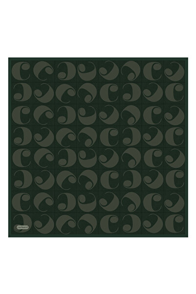 Cacharel Green 90X90 Silk Twill Scarf